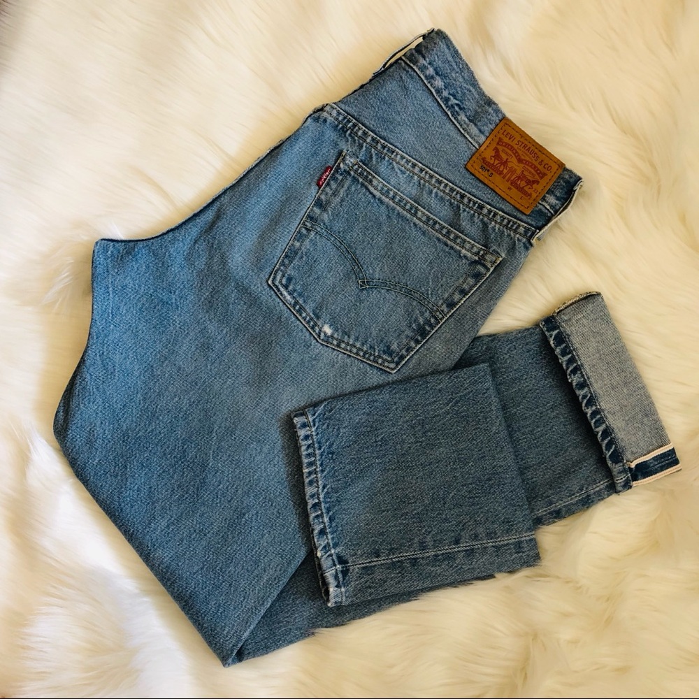 LEVI’S Original Fit 501 Skinny Button Fly Jeans